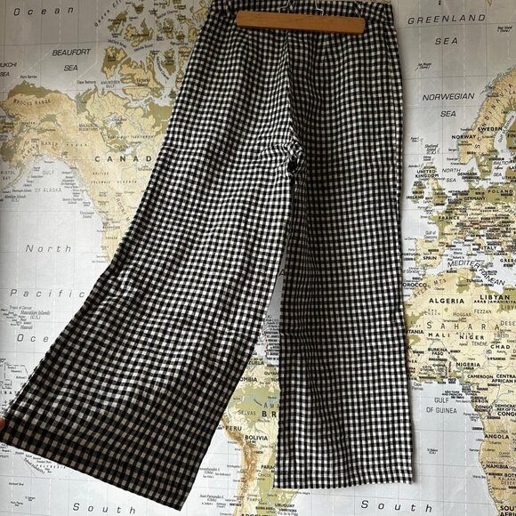 Reformation saylor linen pant in gingham NWT - Picture 5 of 7